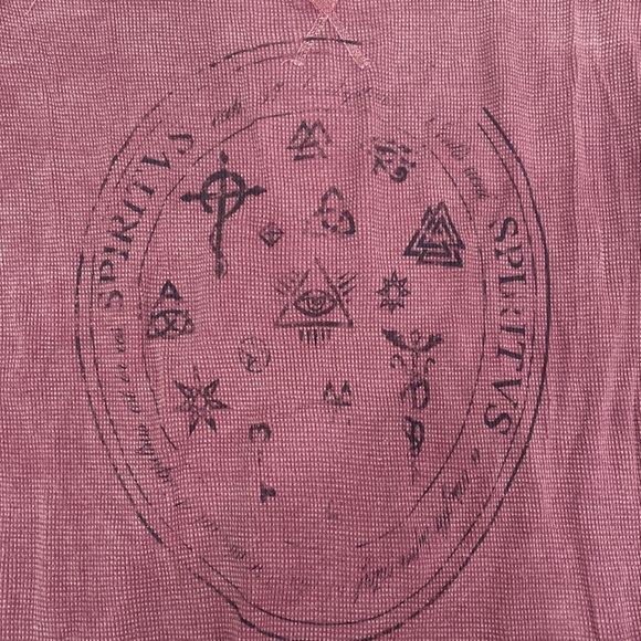 Project Social T - Pink Waffle Long Sleeve Shirt - Small - Picture 3 of 5